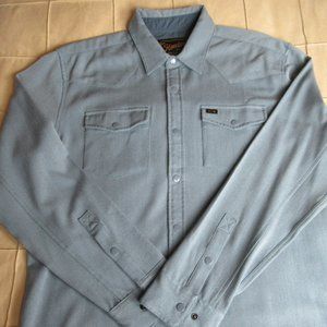 Howler Brothers Stockman Stretch Snap Shirt Stone Blue M